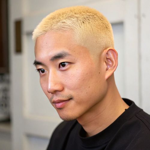 Blonde Buzz Cut
