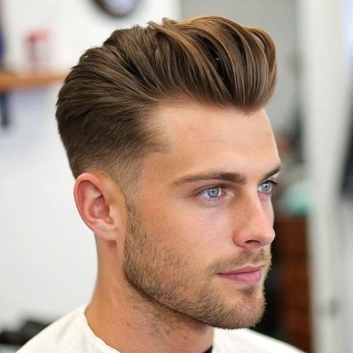 Handsome Low Taper Comb Over