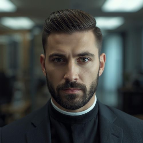 Professional Comb Over with Beard