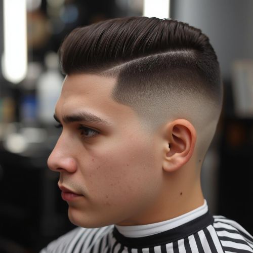 Taper Comb Over Fade