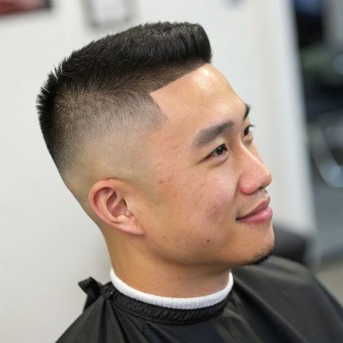 Textured Buzz Cut with Tapered Sides
