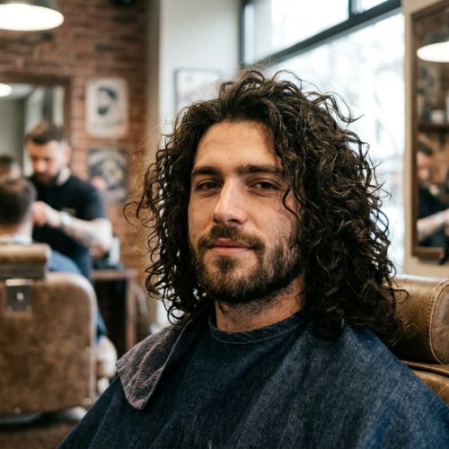 Long, Messy Curly Hair