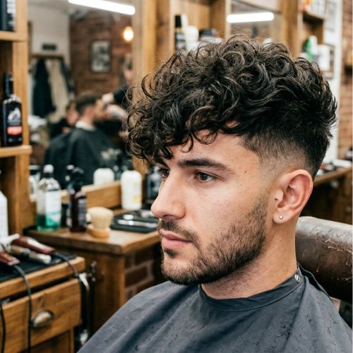 Messy Curly Undercut