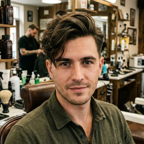 Messy Side-Swept Style