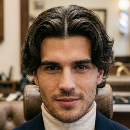 _Stylish Classic Middle Part