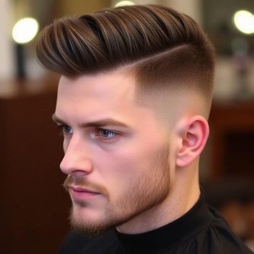 Textured Fringe Quiff