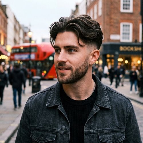 Textured Middle Part with Undercut