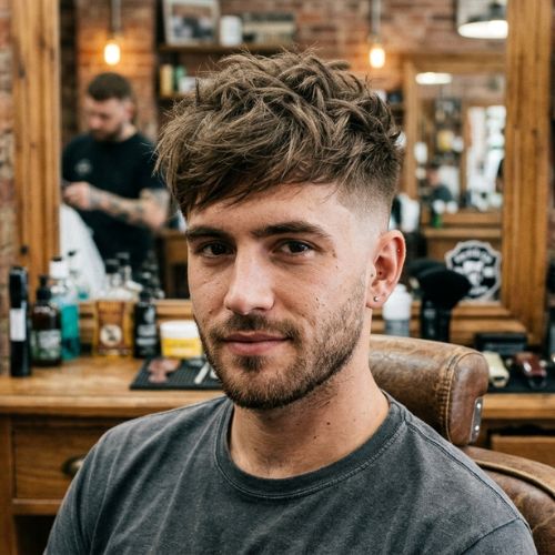 Textured and Messy with Faded Sides