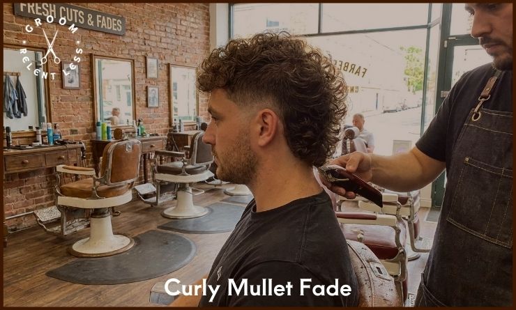 Curly Mullet Fade