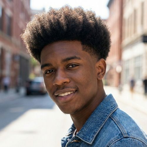 Afro Low Fade