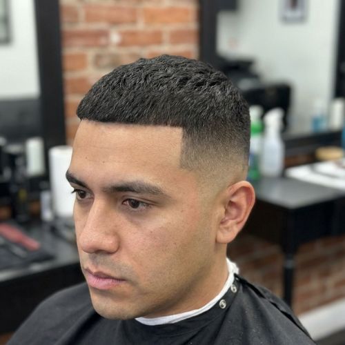 Buzz Cut with Low Fade