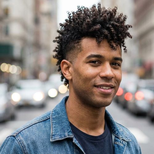 Curly Faux Hawk