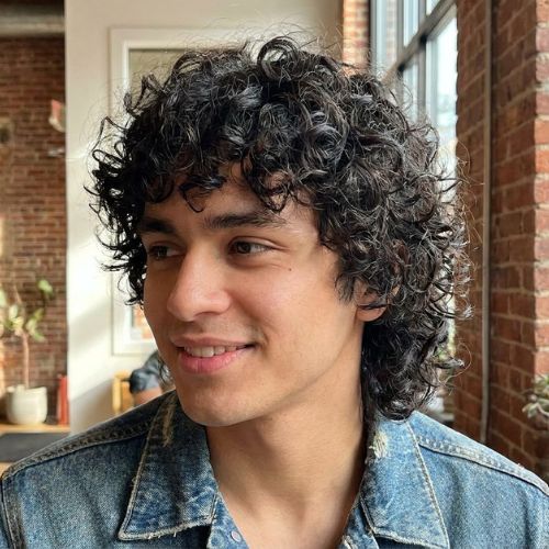 Curly Wolf Cut
