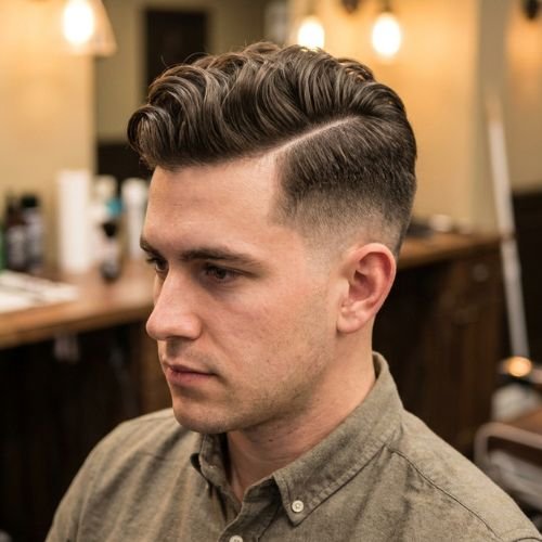 Long on Top with Hard Side Part