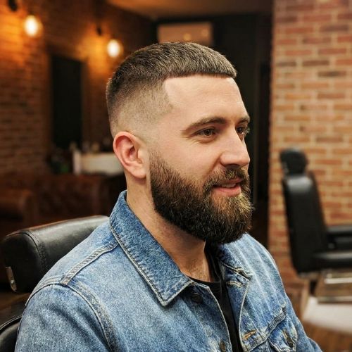 Low Fade with Beard