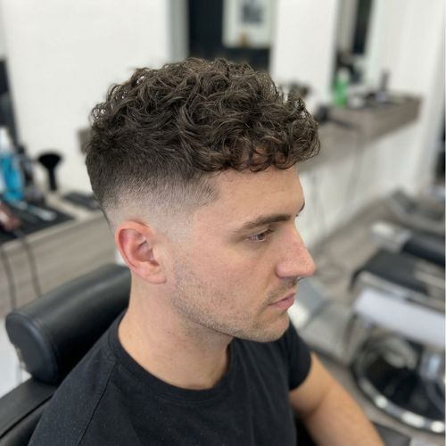Low Fade with Curly Hair
