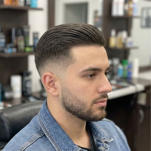 Low Fade with Straight Hair