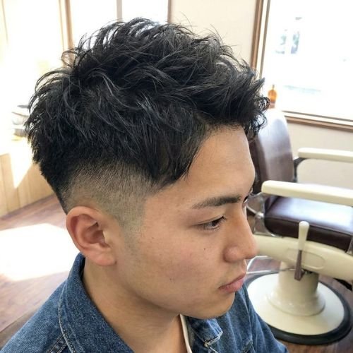 Messy Textured Top Fade
