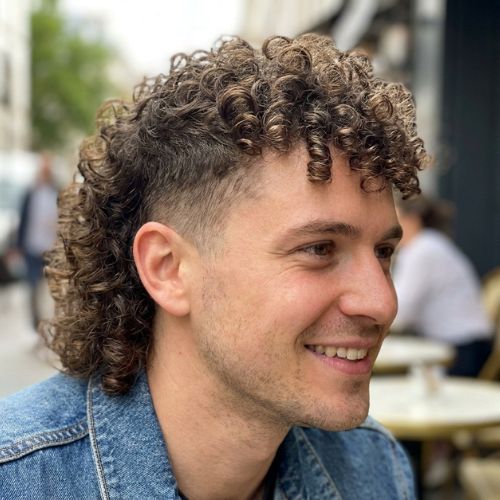 Modern Curly Mullet