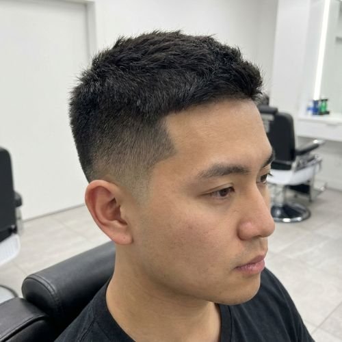 10 Guard Buzz Cut Mid Fade