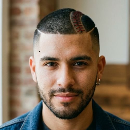 Baseball Stitches Haircut
