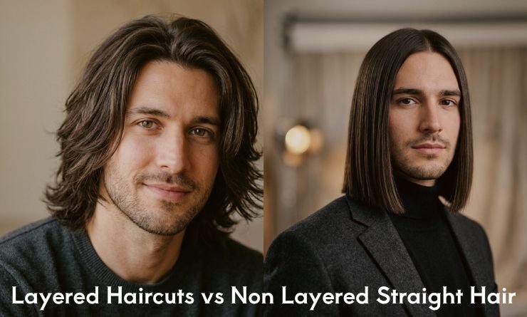 Layered Haircuts vs Non Layered Straight Hair