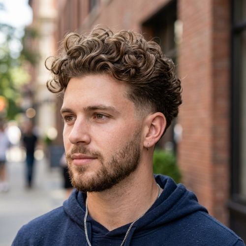 Low Taper Curly Blowout