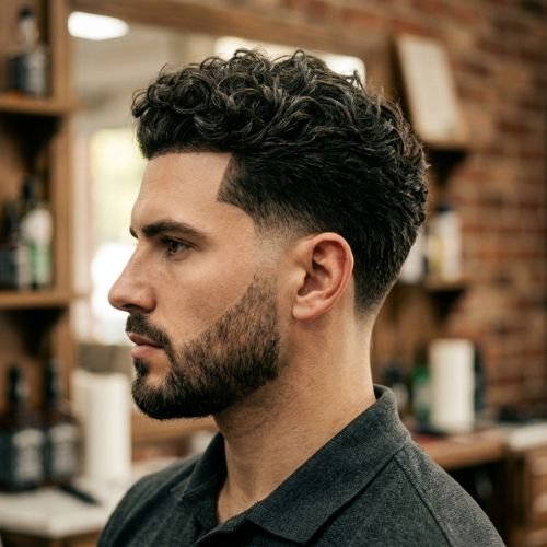Low Taper Fade Classic Curly