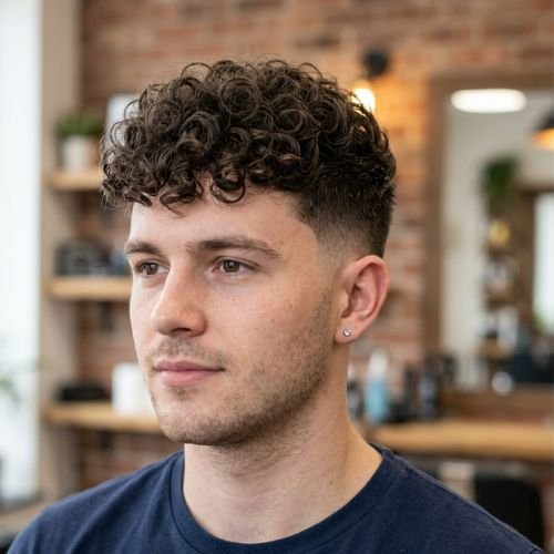 Low Taper Fade Tight Curls