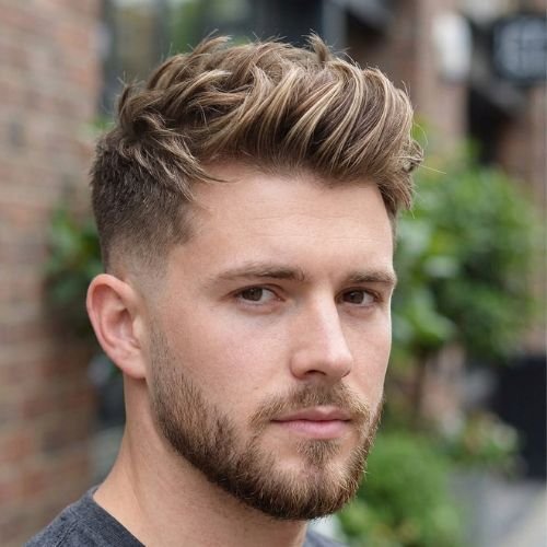 Low Taper Fade with Highlights