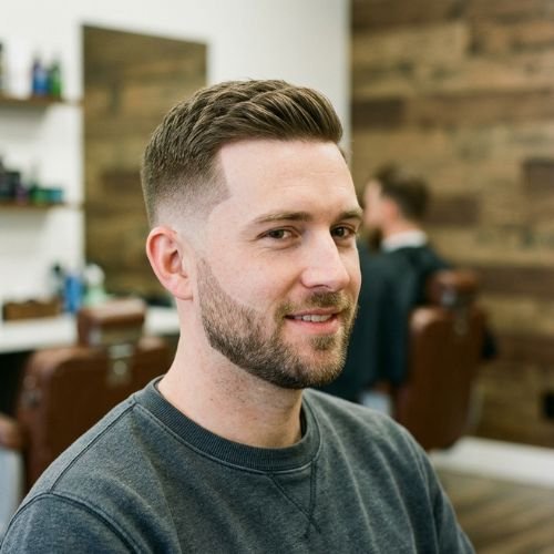 ow Taper Fade with Line Up