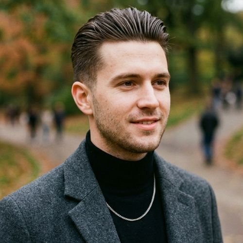 Modern Slick Back Hairstyle