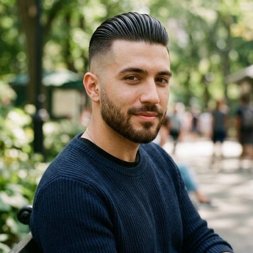 Slicked Back Undercut Hairstyle