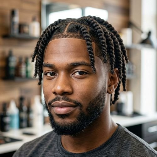 Two Strand Twist Braids Men