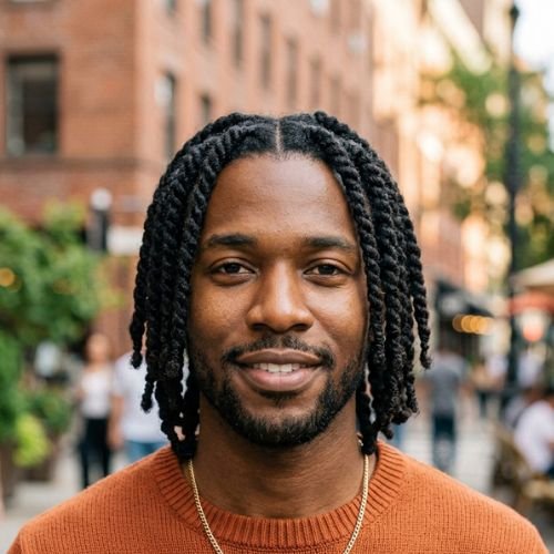 Two Strand Twist Locs Men