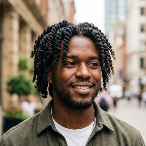 Two Strand Twist Out Men