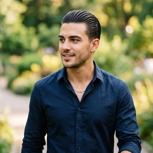 Slicked Back Hairstyles for Guys