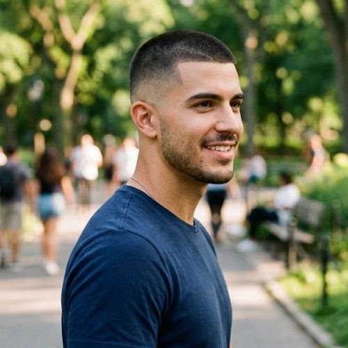 4 Guard Buzz Cut Mid Fade