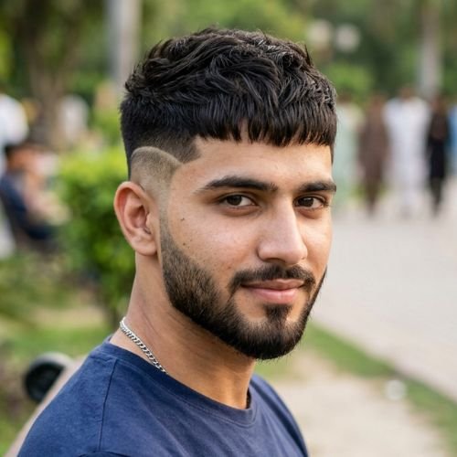 Burst Fade Mit French Crop