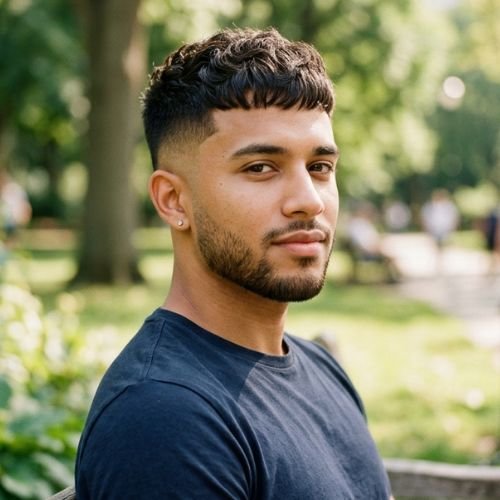 Burst Fade With French Crop