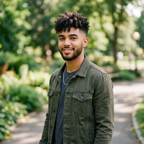 Curly Top Haircuts for 3A Hair Men