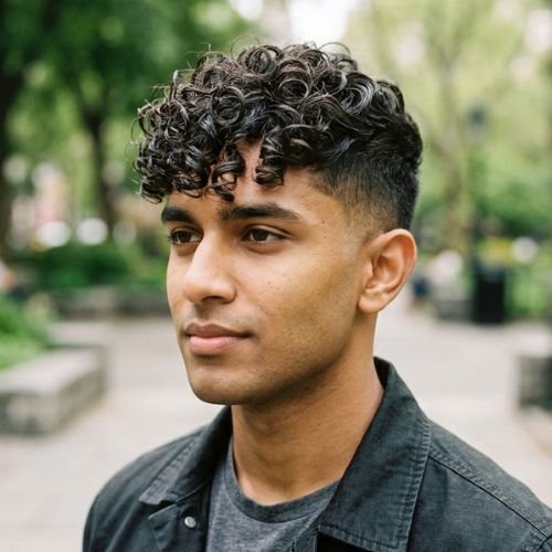 Textured Crop Haircuts for 3A Hair Men
